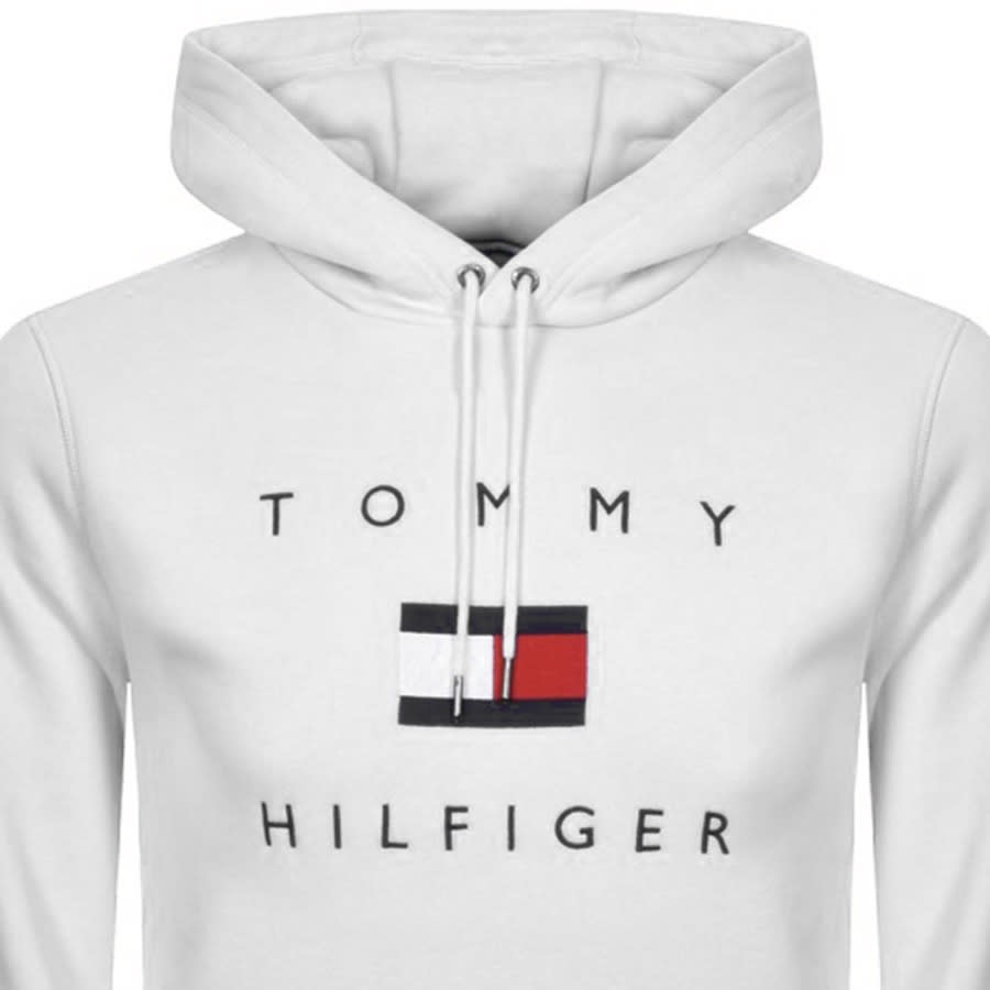 Alternative Image for ProductTommy Hilfiger Flag Logo Pullover Hoodie White2